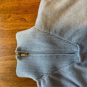 Blue Brooks Brothers-Zip Sweater